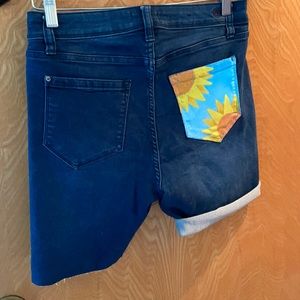 Hand painted shorts.